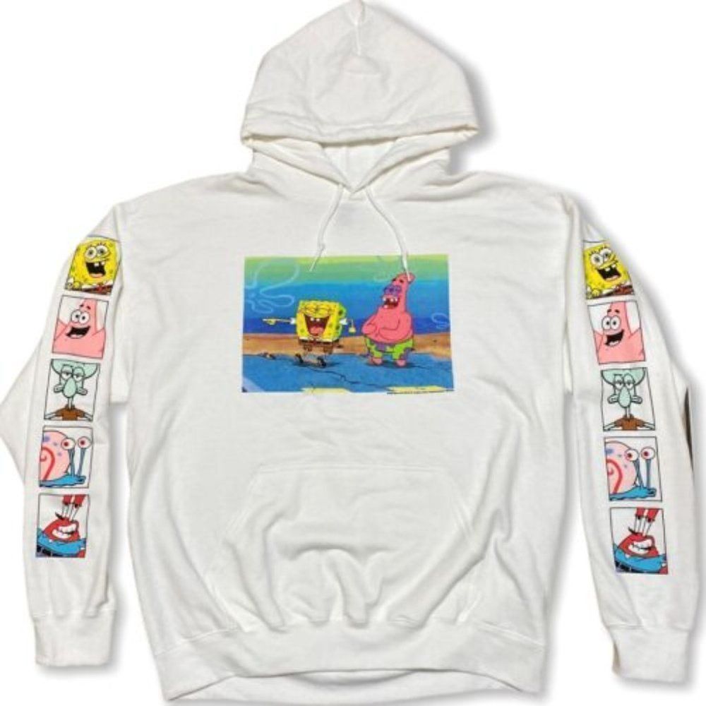 Spongebob‎ Squarepants Adult S Patrick Star Hoodie Sleeve Graphic Nickelodeon